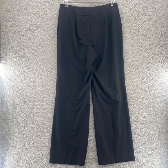 Chicos Pants Womens 1.5 US 10 Black Straight Leg Trouser Stretch Office Career - Picture 3 of 11